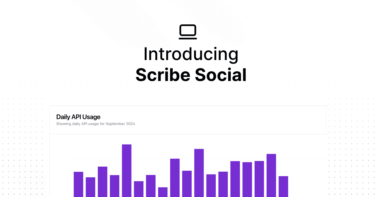 Introducing Scribe Social